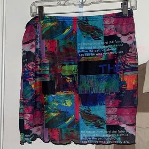 Colorful Abstract Women's Skirt